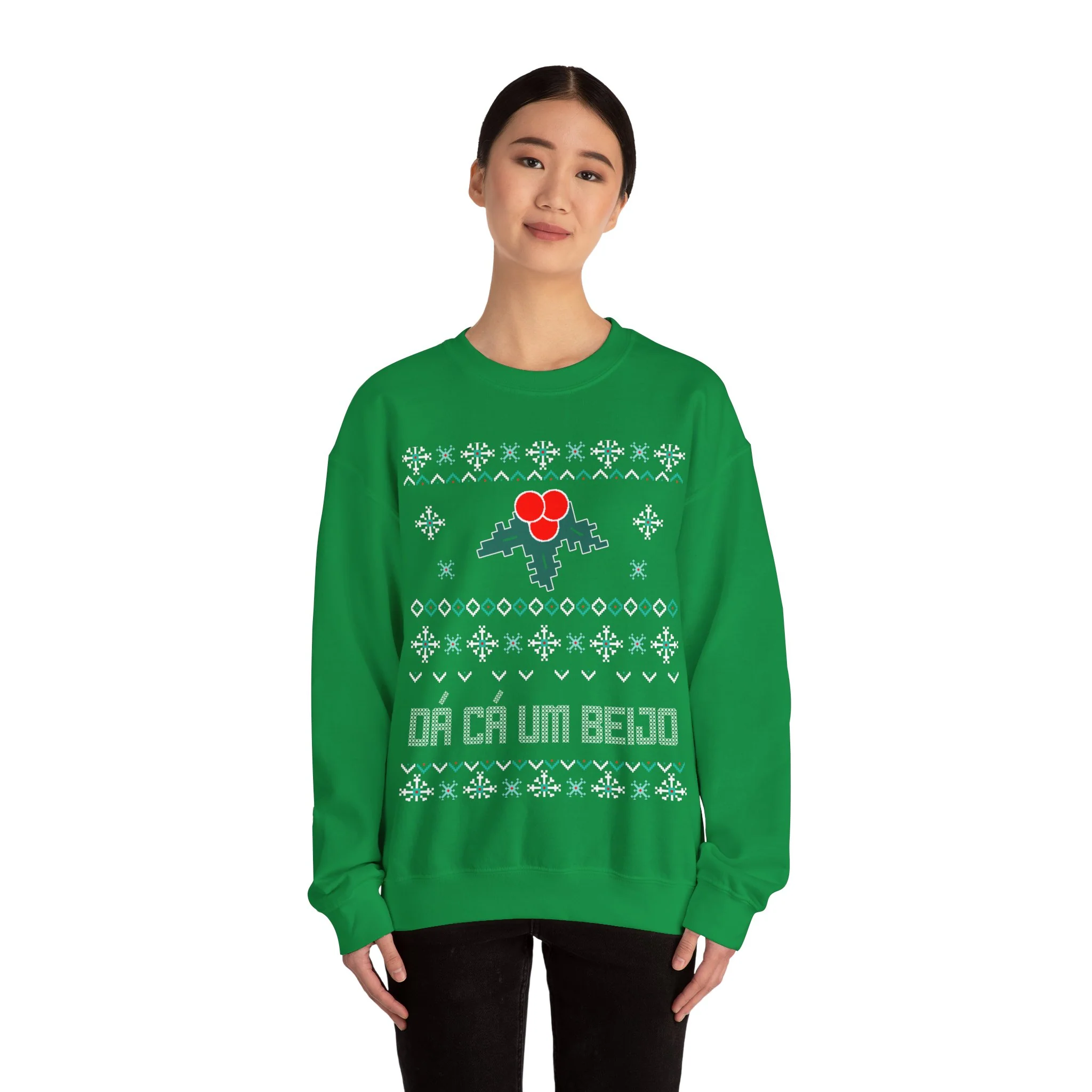 Christmas Sweatshirt - Mistletoe | "Dá Cá Um Beijo" 🇨🇦 - Image 9