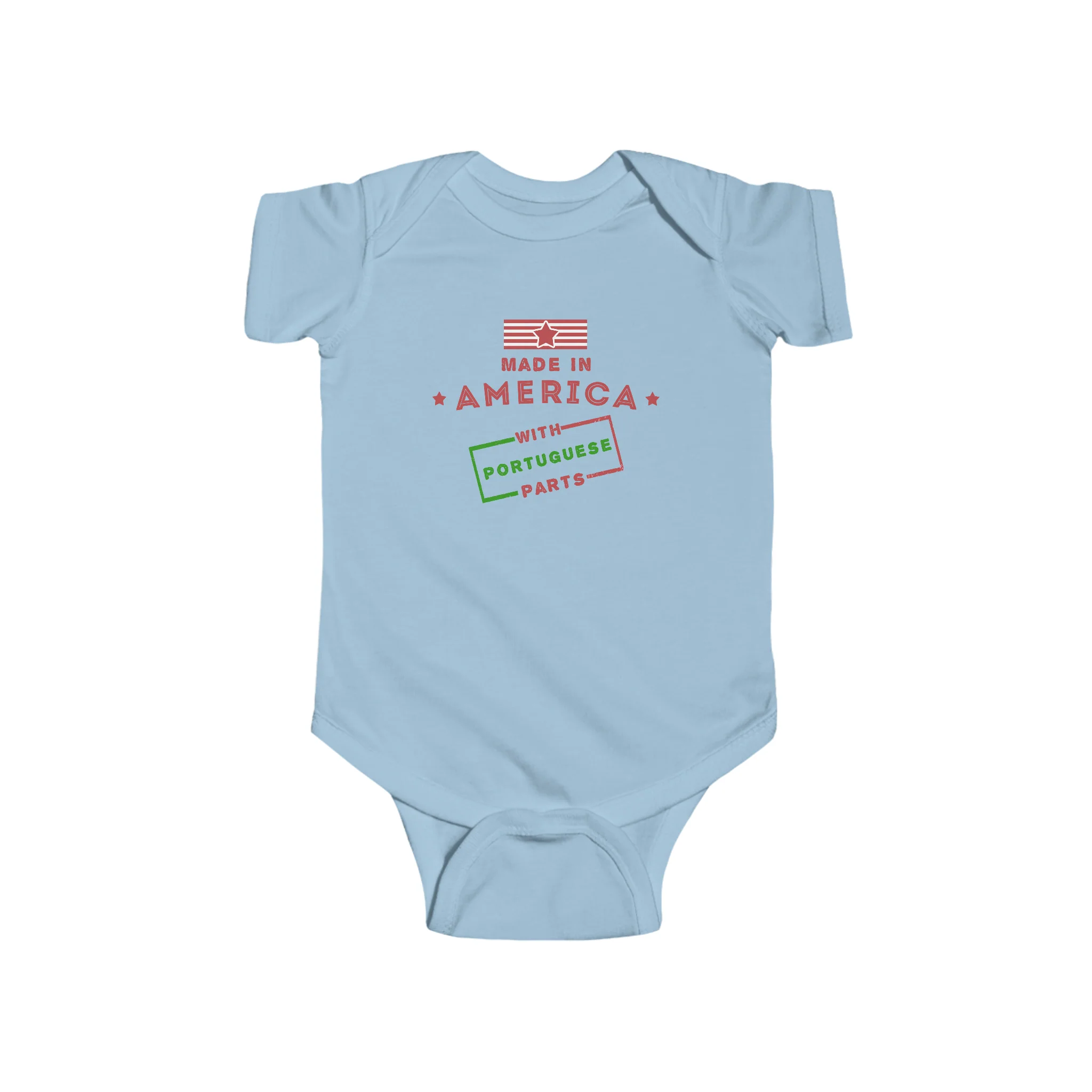 Made in America With Portuguese Parts Onesie - Image 3