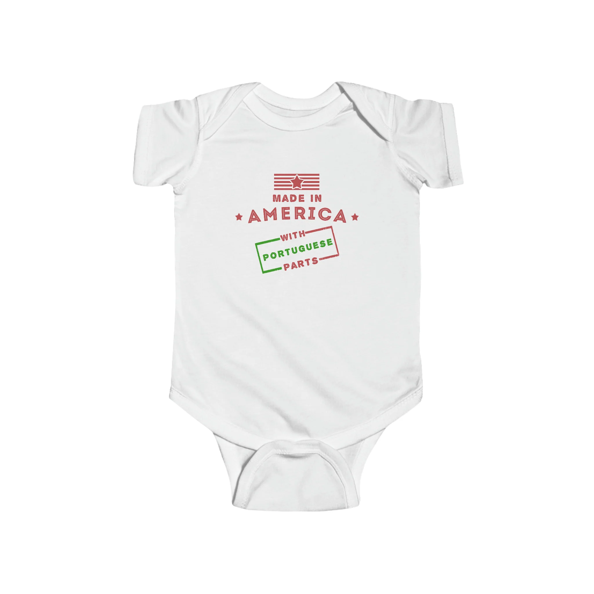 Made in America With Portuguese Parts Onesie - Image 5