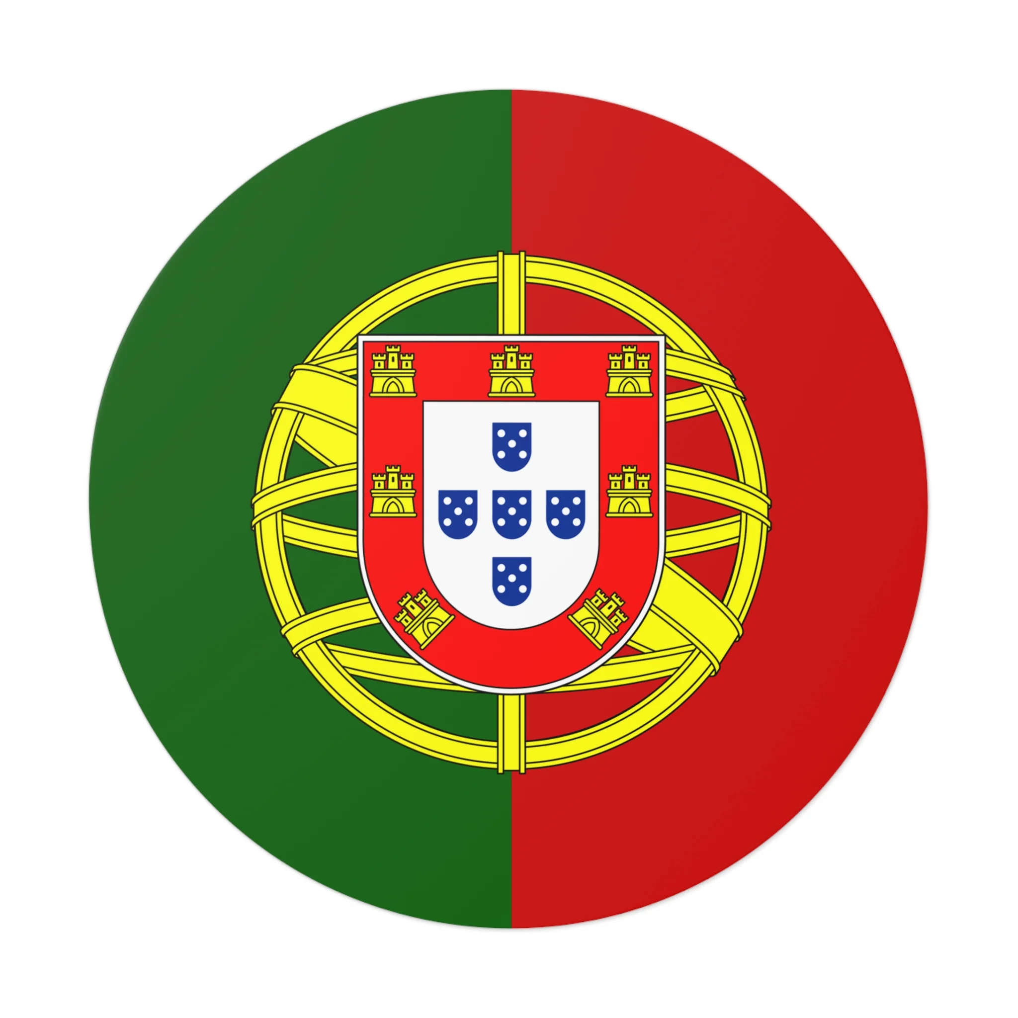 Portugal Flag Vinyl Sticker - Image 2