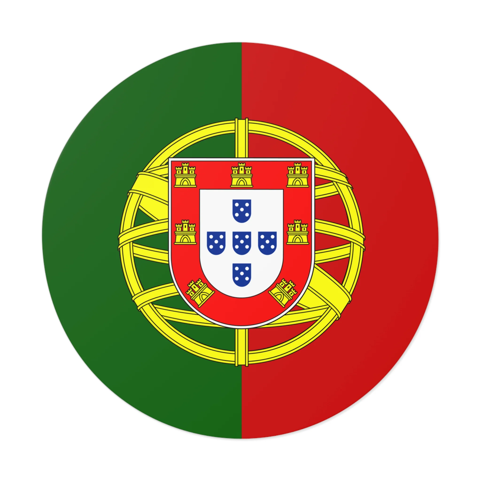 Portugal Flag Vinyl Sticker - Image 3