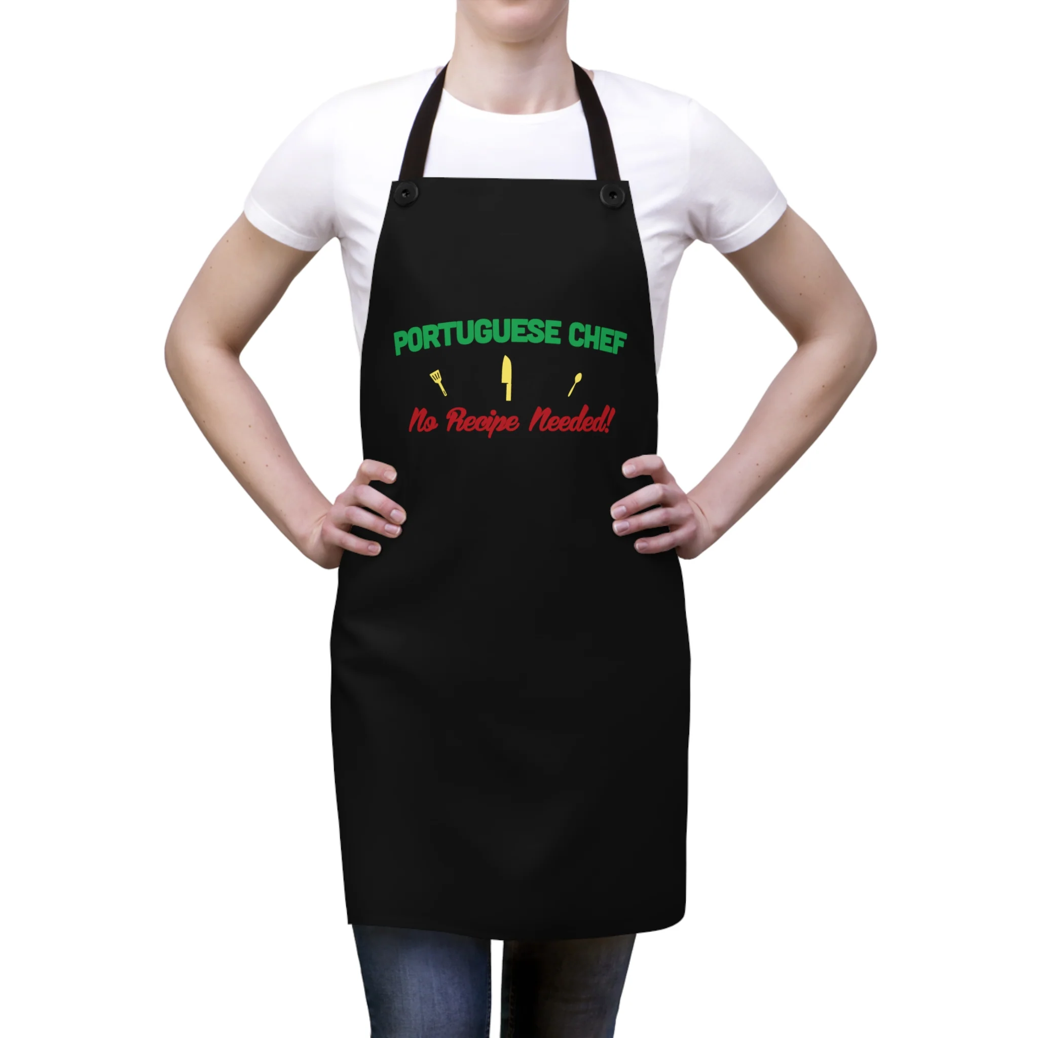 Portuguese Chef No Recipe Needed Apron - Image 3