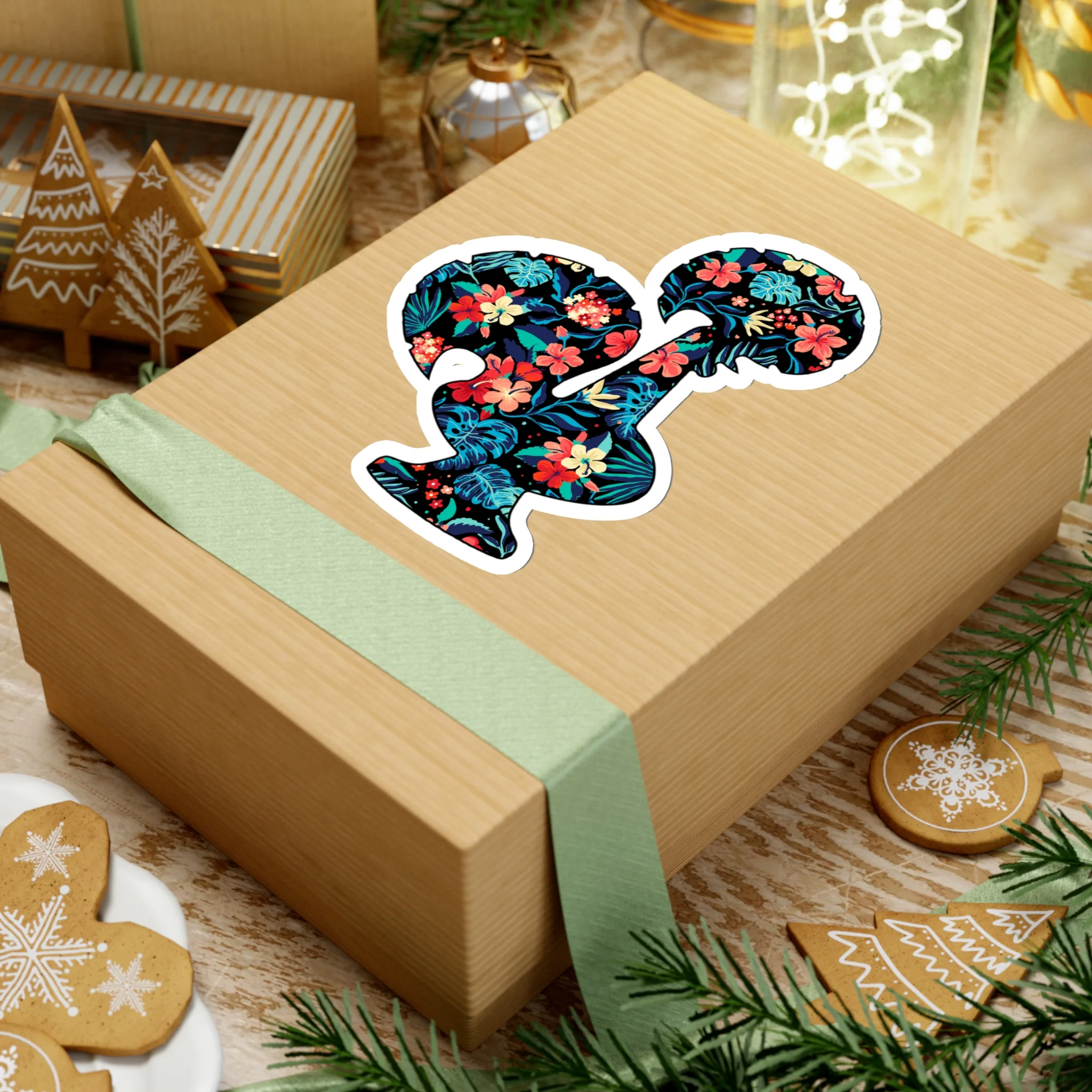 Tropical Rooster Sticker (Various Sizes) - Image 7